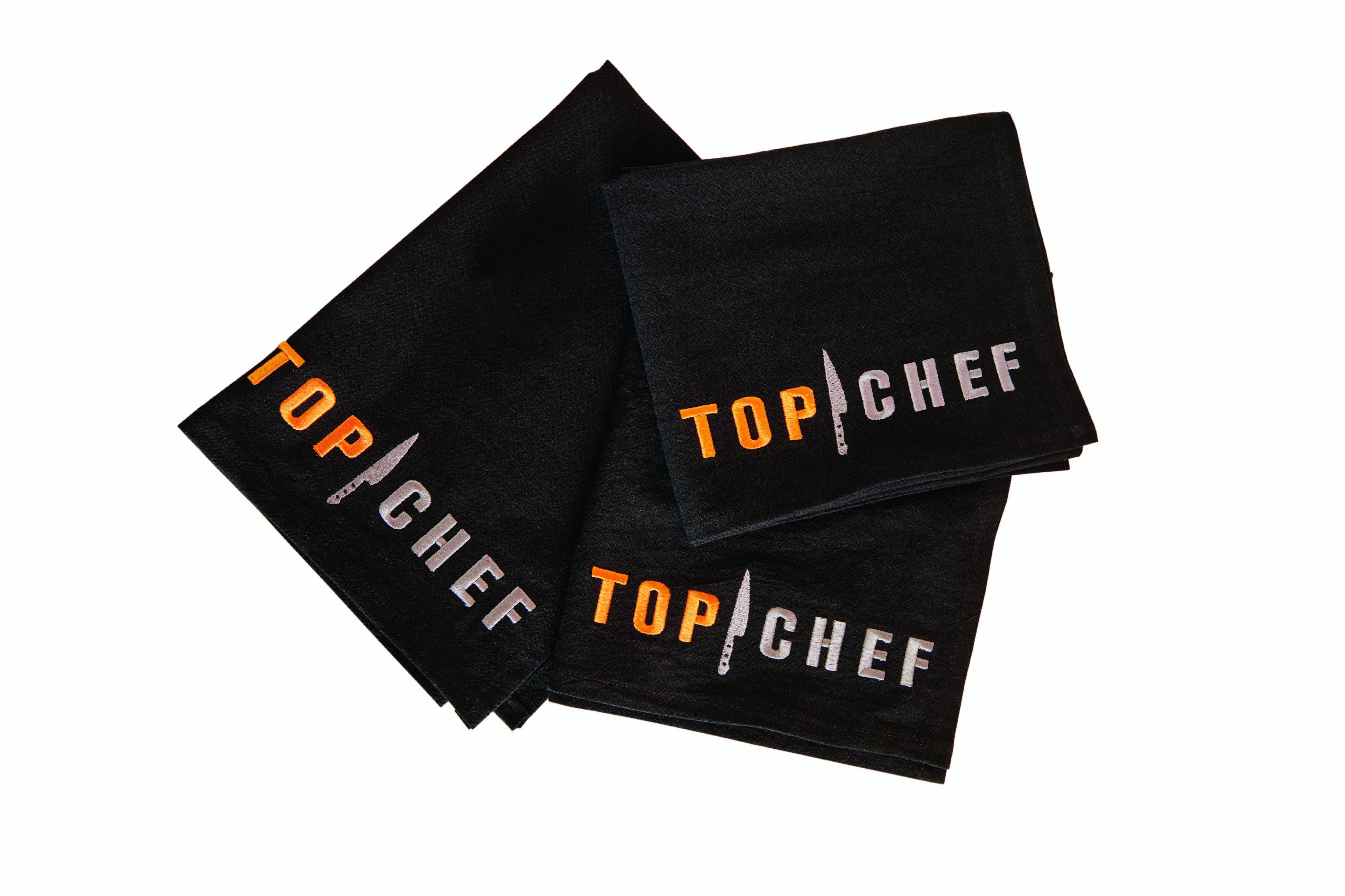 3 torchons noir <br/>Top Chef