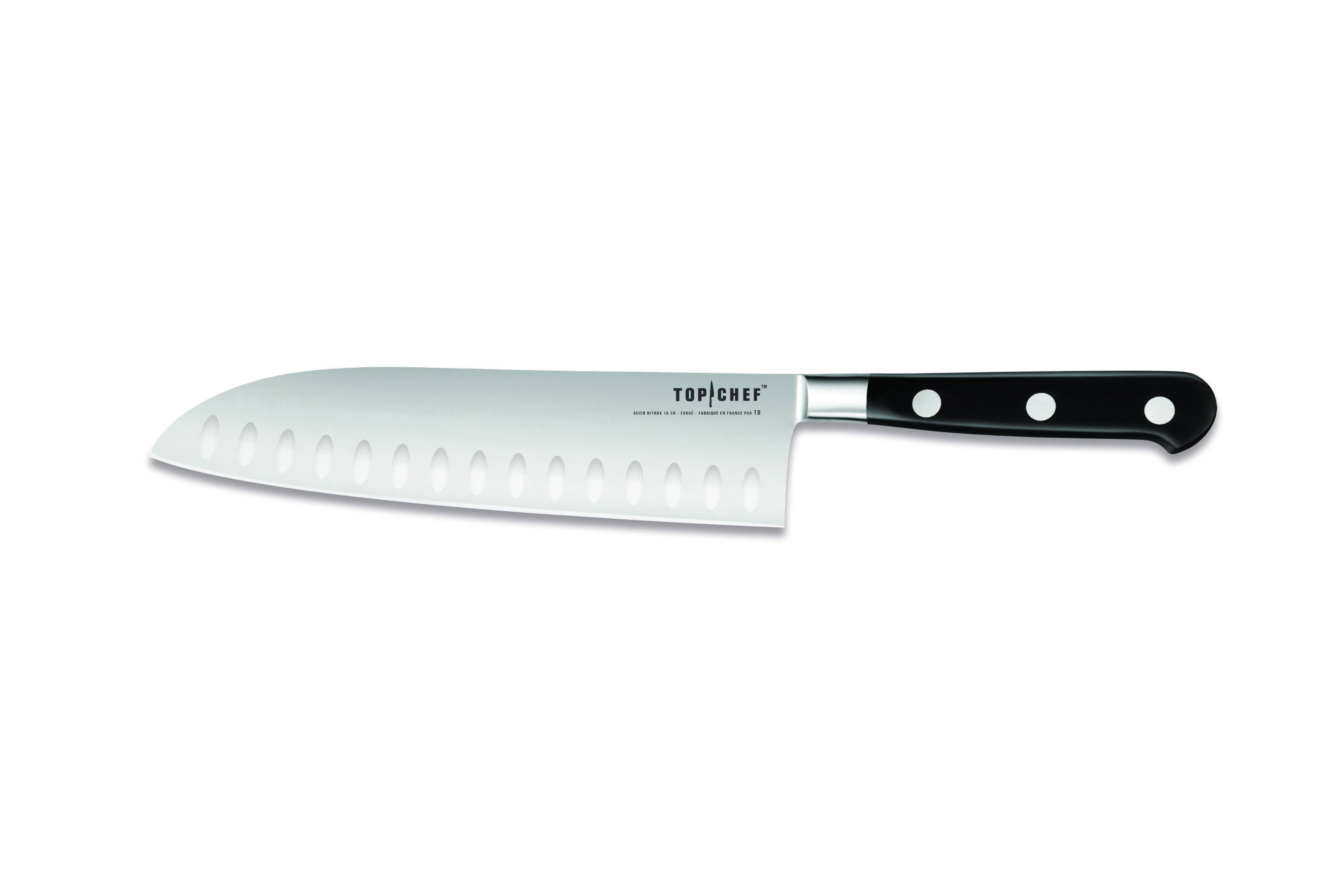 Set de 3 couteaux - Top Chef<br/>(Office, Santoku, Cuisine)